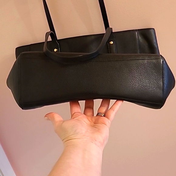 COACH black turnlock tote - Picture 5 of 9